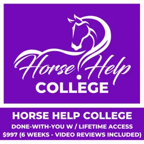 Weekly Virtual Lessons With Video Review [8 Weeks] - DWY Horse Help College