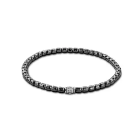 0.16ctw, 18K Black Gold Tresore Stretch Bracelet