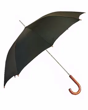 (12/Case) 48" High Quality Black Fancy Stick Auto Open Rain Umbrellas