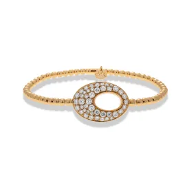 1.42ctw, 18K Pink Gold Tresore Stretch Bracelet