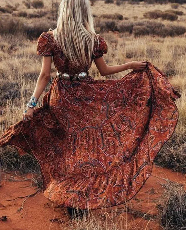 2024 Gypsy Hippie Women's Summer Boho Dress