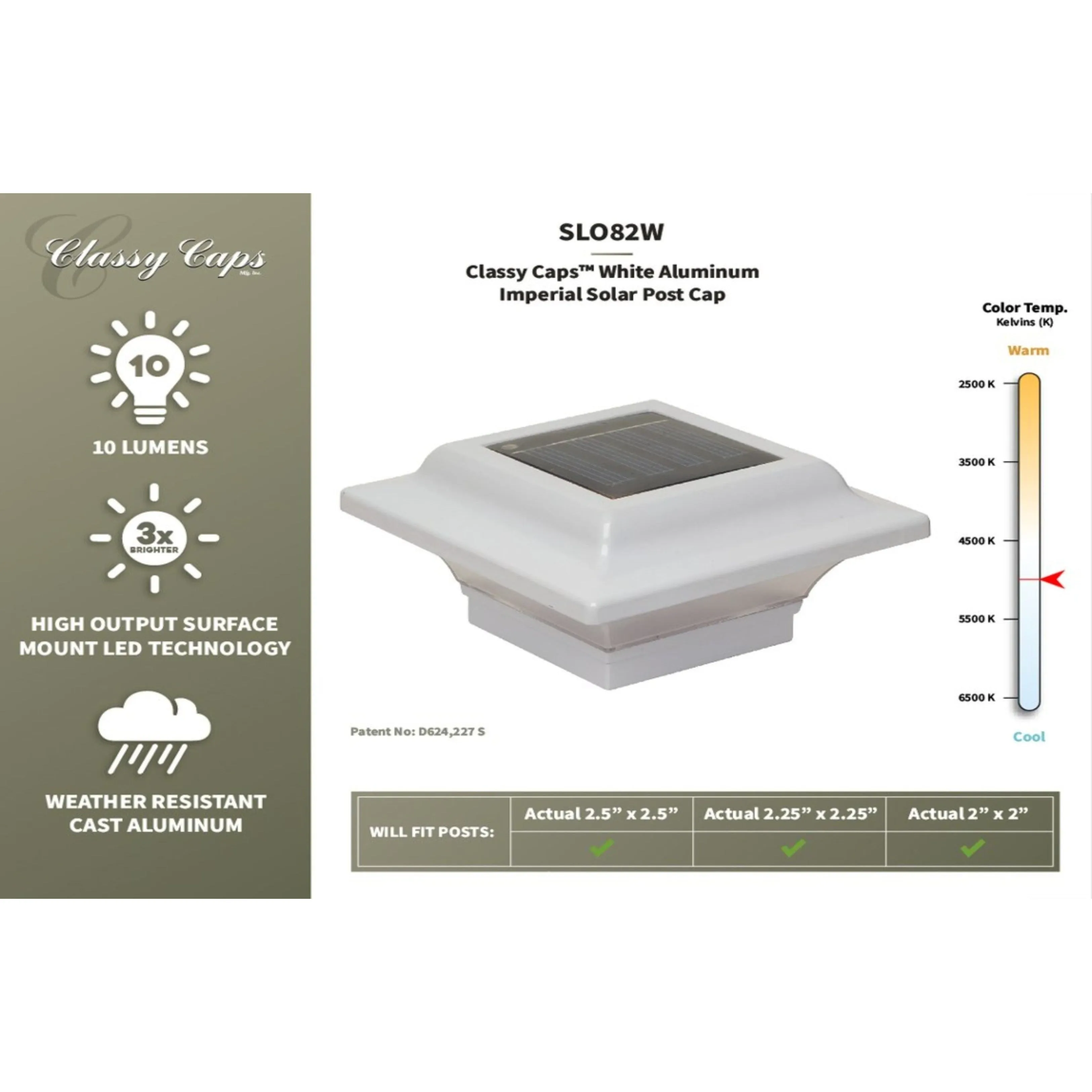 2.5x2.5 Imperial Solar Post Cap