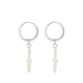 Amiah Mini Hoop Earrings - Silver