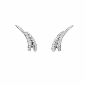 Armis Ear Cuffs - 18ct White Gold & Diamond Pavé