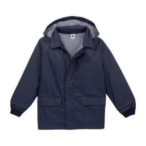 baby rain coat navy