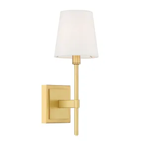 Baroque 1 Light Wall Sconce - Aged Brass