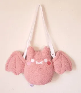 Bat Plush Purse - Rose Pink