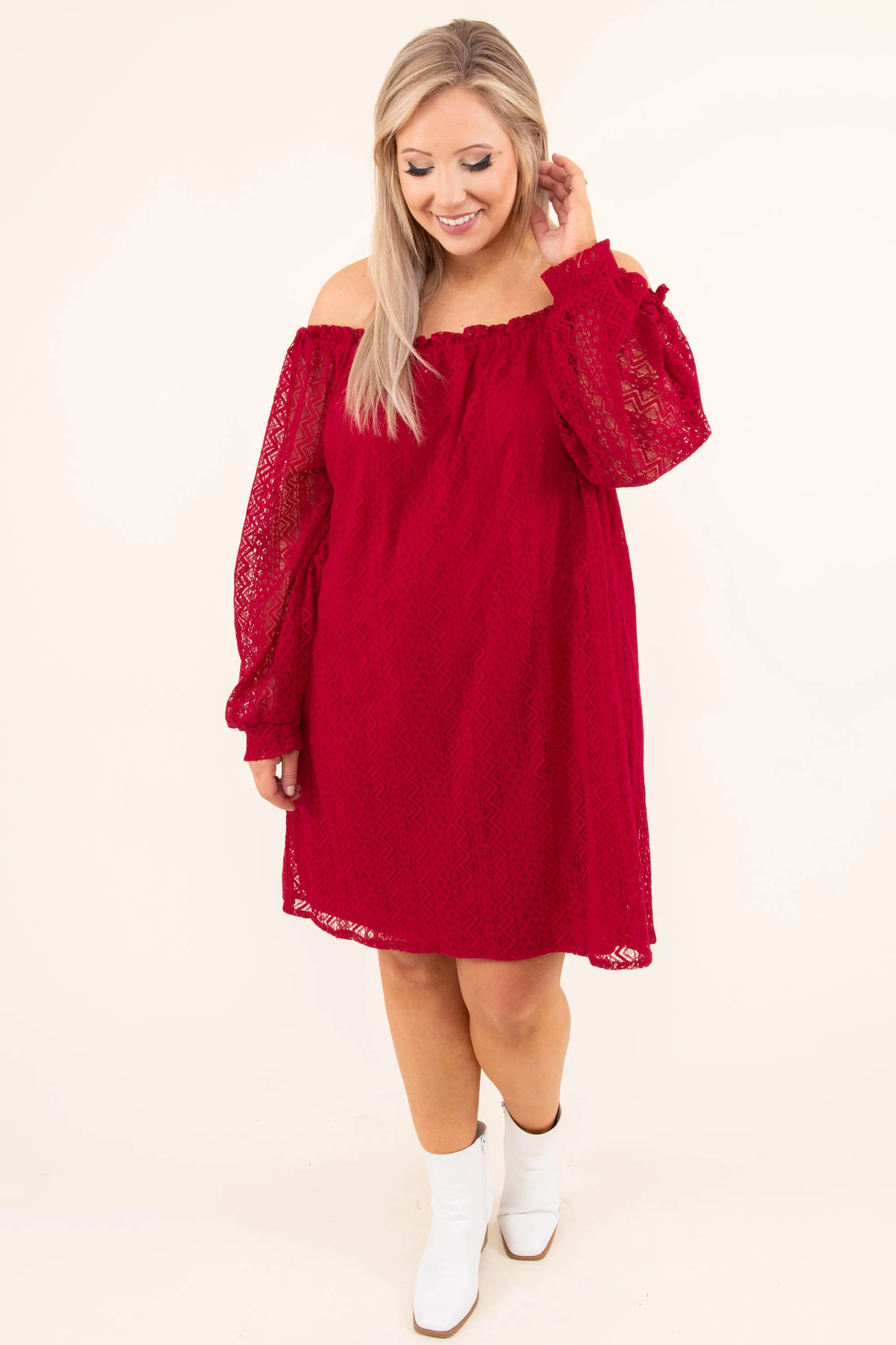 Beach Date Night Dress, Red