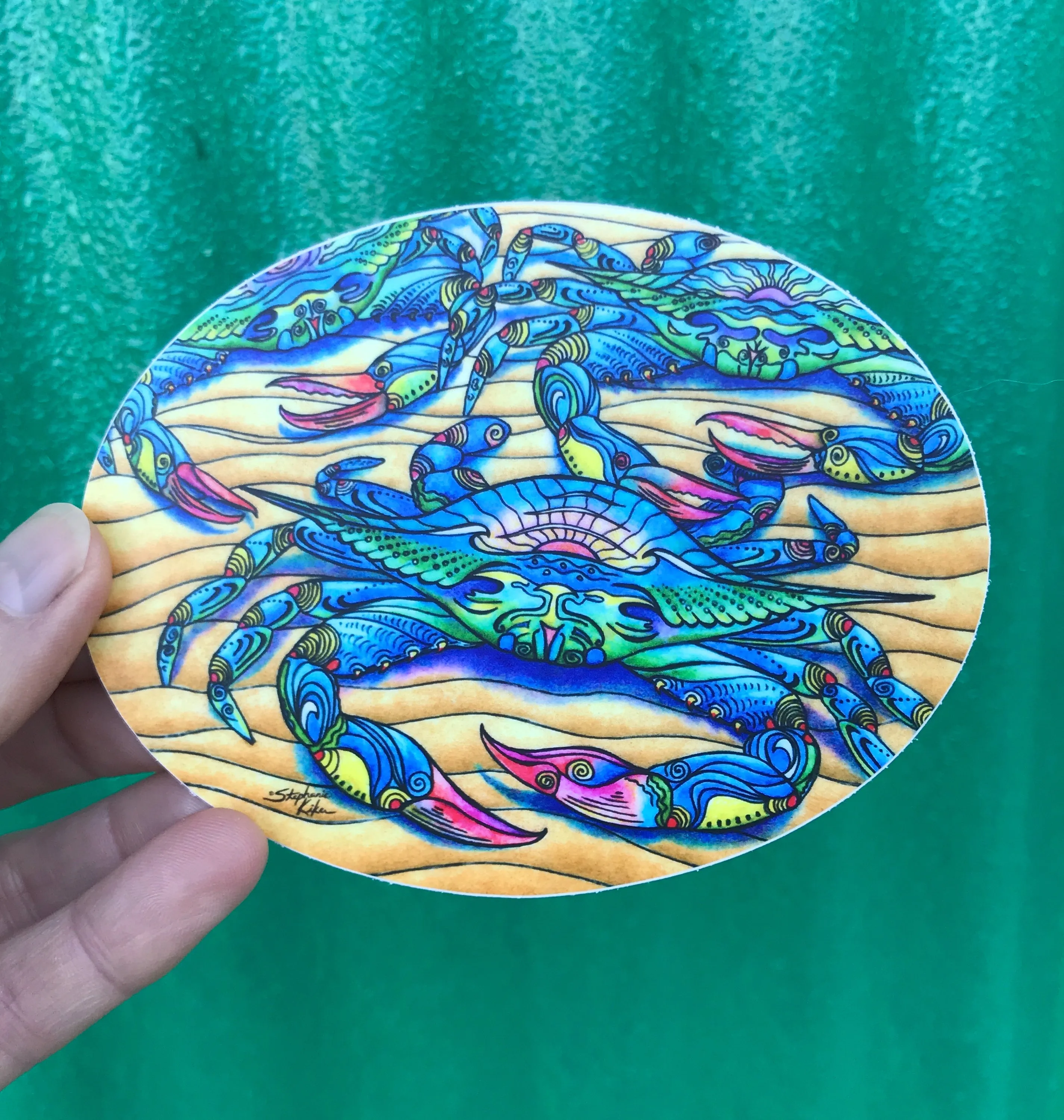 Blue Crab Sticker