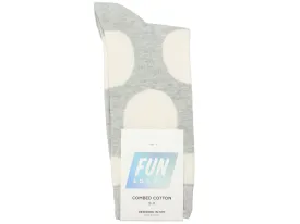 Boy's Fun Socks 30097 - Grey/Ivory