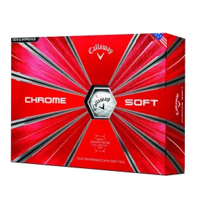 Callaway Golf 2018 Chrome Soft Golf Balls - 1 Dozen