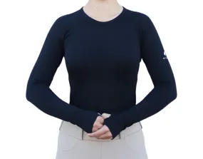 Chic Athletic Long Sleeve Shirt - Black