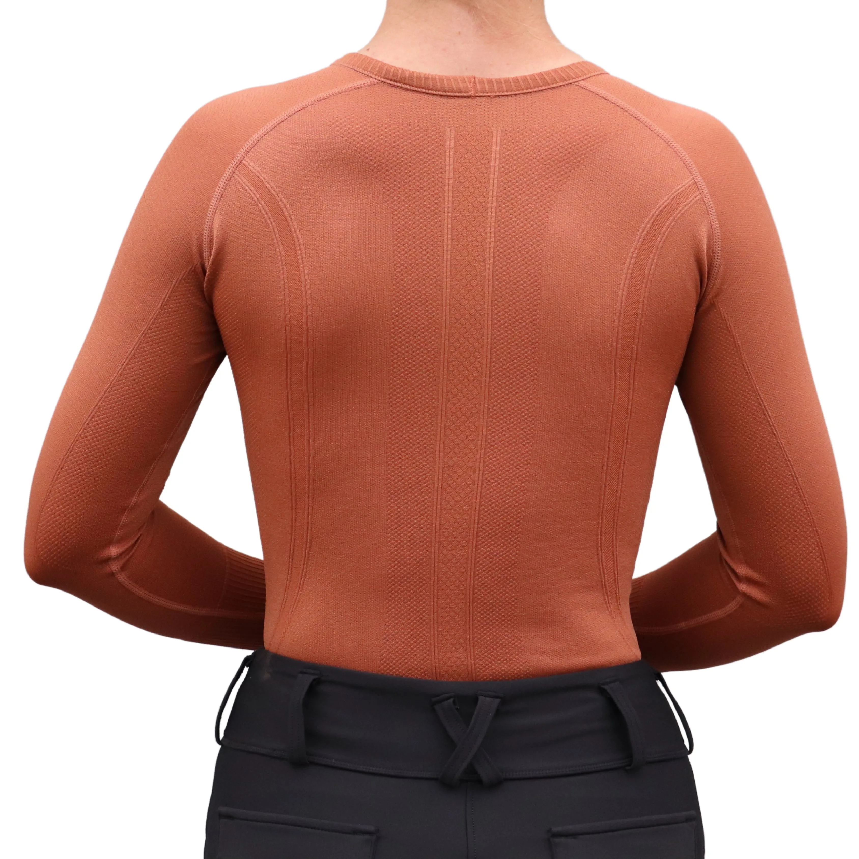 Chic Athletic Long Sleeve Shirt - Mocha