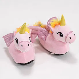 Children's Pink Unicorn Slippers