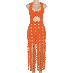 Coquette Skinny Tassel See ThroughBodycon Summer