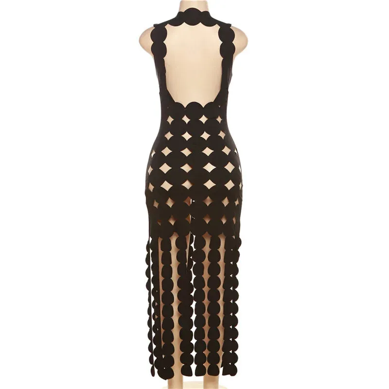 Coquette Skinny Tassel See ThroughBodycon Summer