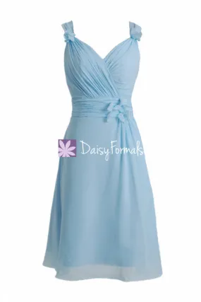 Elegant Ice Blue Bridesmaids Dress Cocktail Bridesmaid Dress (BM10298)