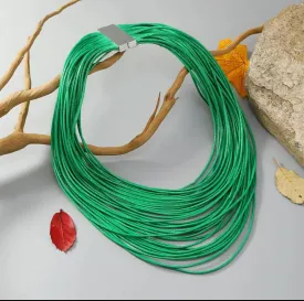 Emerald String Necklace