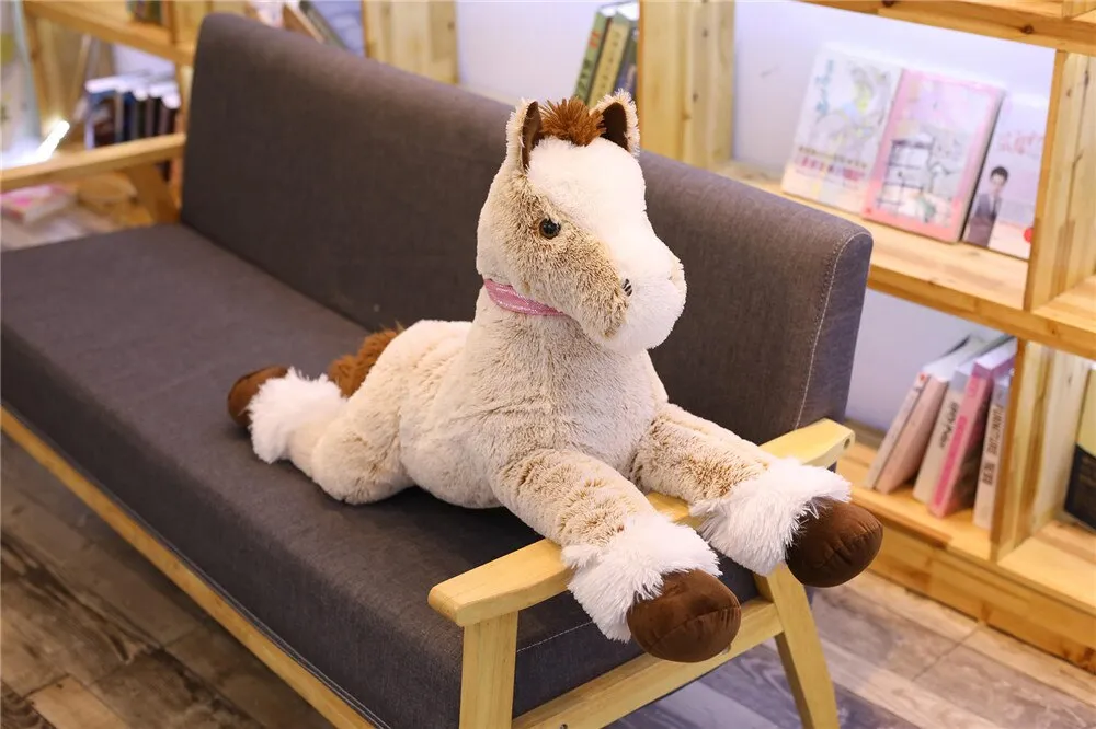 Fluffy Chocolate Horse Plush Toy