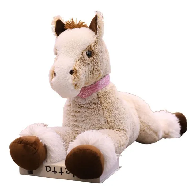 Fluffy Chocolate Horse Plush Toy