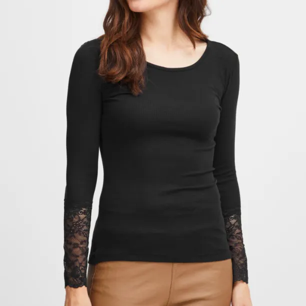 FR - Hizamond lace-sleeve tee