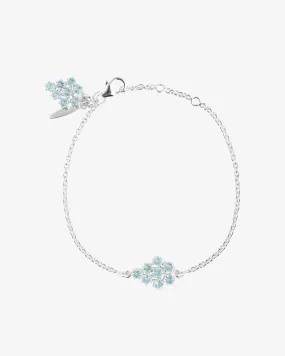 Frost single bracelet silver rose quartz