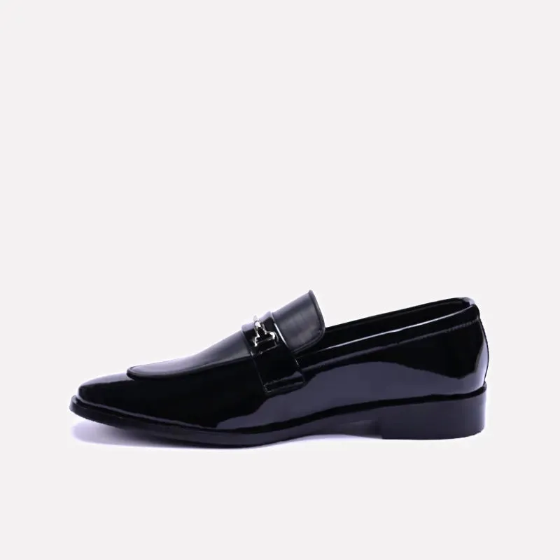 Gareth Black Glossy Dress Shoes 0111132