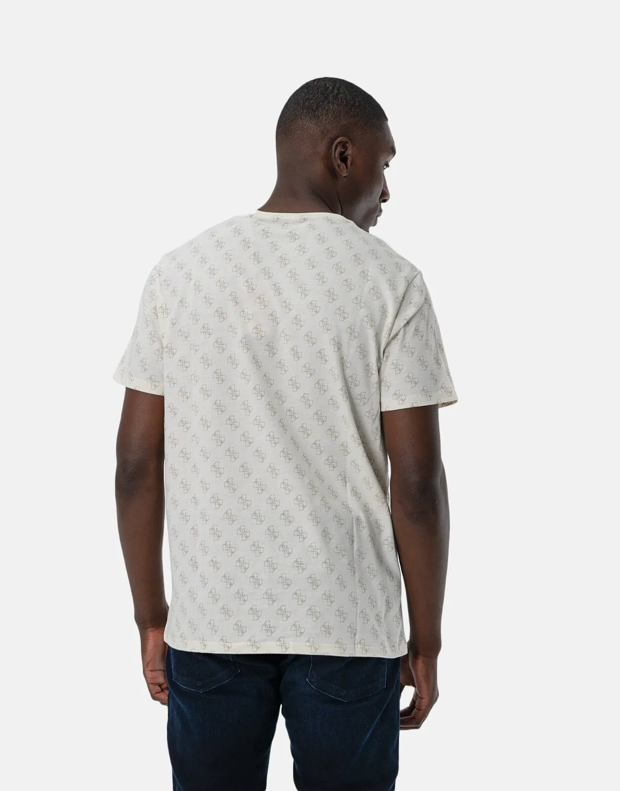 Guess Quattro AOP White T-Shirt