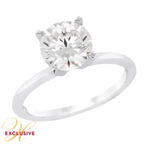 HOWARD'S WHITE GOLD SOLITAIRE ENGAGEMENT RING SETTING