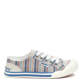 Jazzin Coastal Blue Stripe Trainers