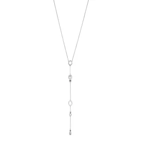 Long Y-Necklace GALETS RIVIERE Taupe SI