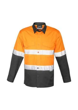 Mens Rugged Cooling Taped Hi Vis Spliced Shirt