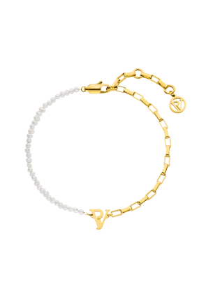 Pearl Bracelet 14K Gold Plated