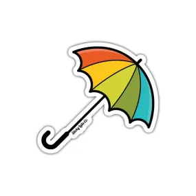 Rainbow Umbrella Sticker