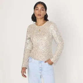 Silver Sequin Tia Top