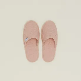 Simple Waffle Slippers - Blush