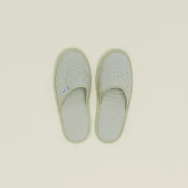 Simple Waffle Slippers - Sage