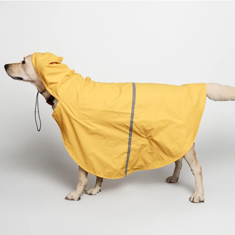 Skatrs Full Coverage Cape Style Raincoat for Dogs and Cats (Yellow)