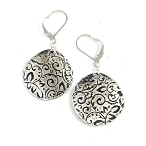 Sterling & Coin Silver Eco Chic Textured Earrings