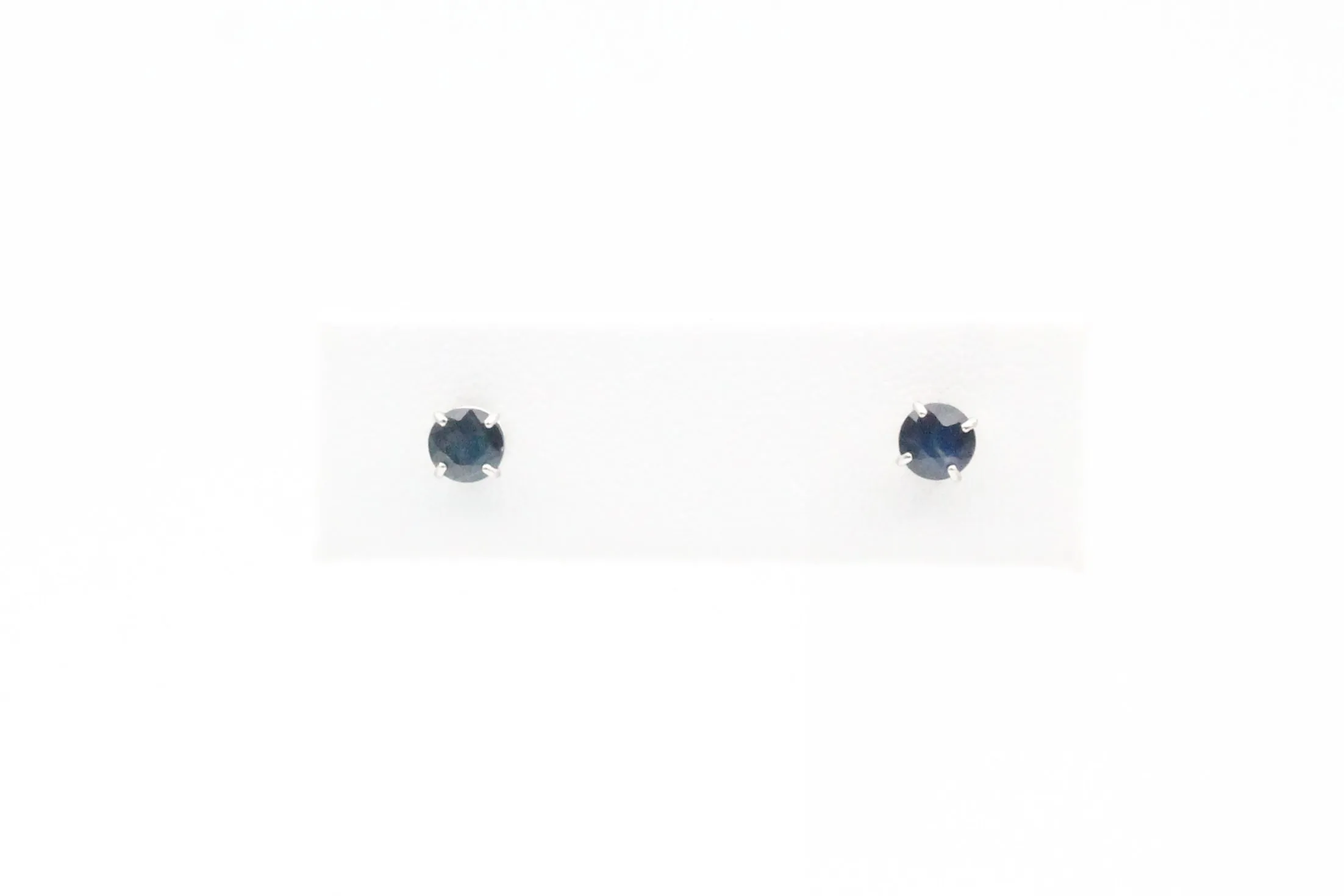 White Gold Sapphire Earrings